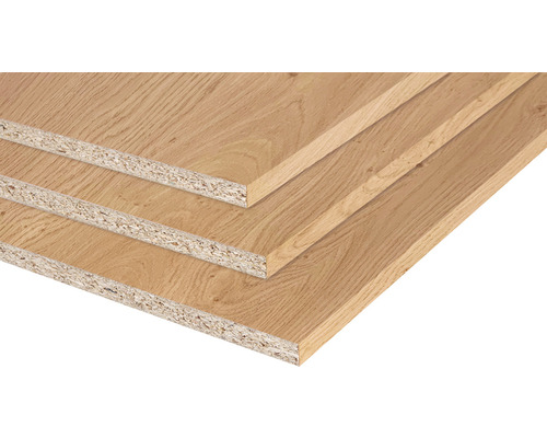 Meubelpaneel eiken rustiek 22x670x2500mm Drie gecoate spaanplaten met houtnerf