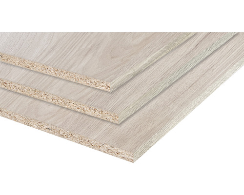 Meubelpaneel missori hickory tweezijdig afgewerkt 18x400x2500mm Drie gecoate spaanplaten voor interieurbouw