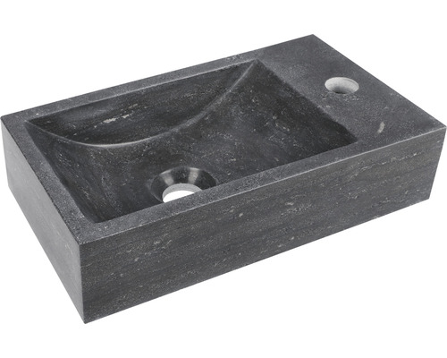 Rechthoekige waskom van steen