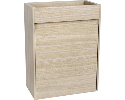 Wastafelonderkast met één houten deur