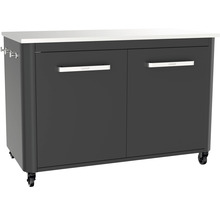 Cozze grillwagen met twee deuren, werkblad en wielen