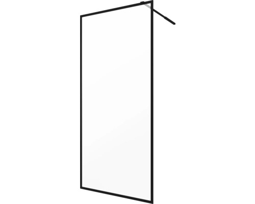 Douchescherm met zwart frame