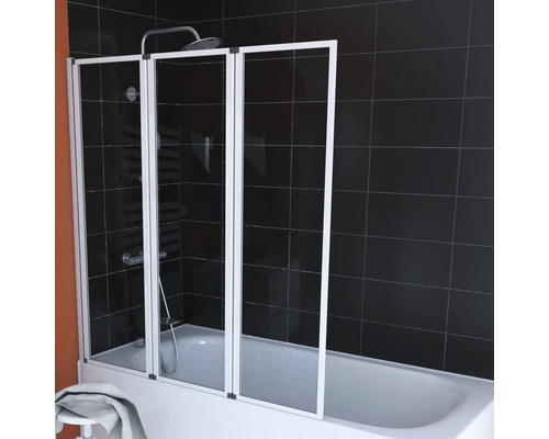 Badkuip met douchewand met drie elementen
