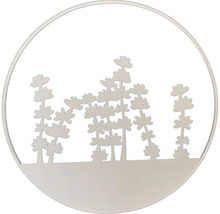 Decoratieve wandvaas met plantenmotief van metaal