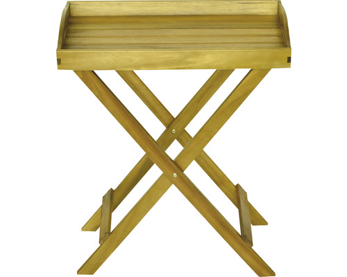 Houten dienbladtafel met inklapbaar frame