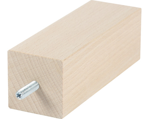 Houten meubelpoot met schroefdraadbout