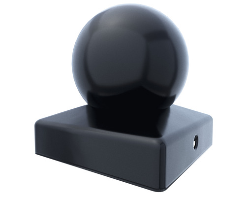 Paalafdekking met bolvormige bovenkant