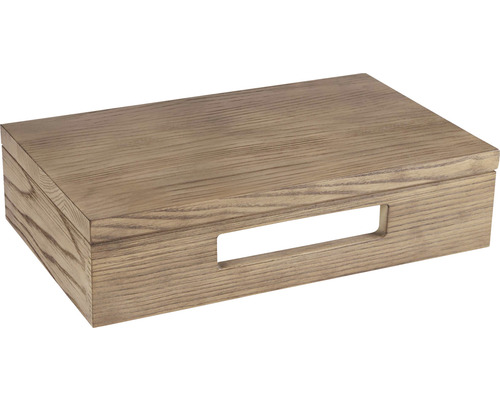 Houten kist met handgreep