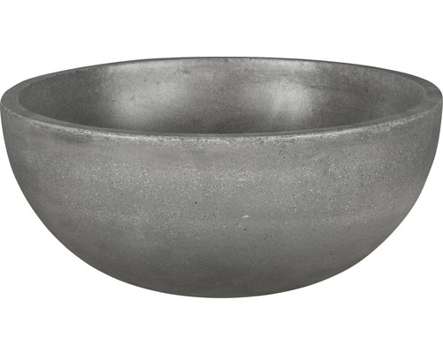 Grijze plantenschaal van beton