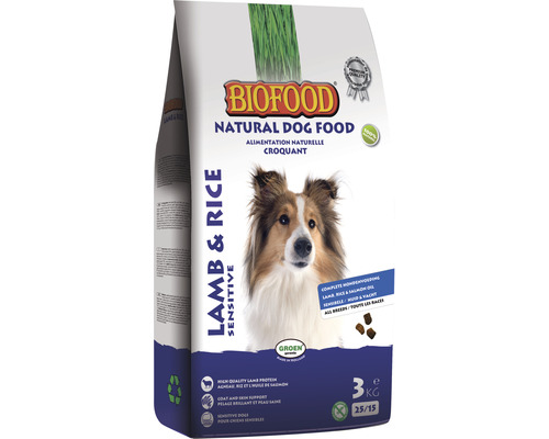 BIOFOOD Hondenvoer Natural lam-rijst 3 kg