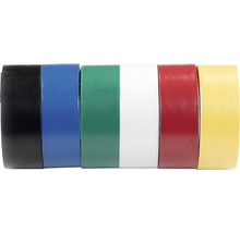 Universele plakbandrollenset isolatietape 6 kleuren-thumb-1