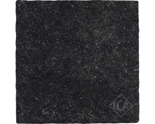 Donkere vloertegel met gespikkelde afwerking