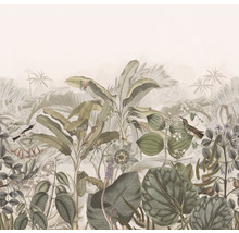 Behang met jungle motief en planten