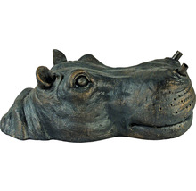 Decoratief nijlpaardkopfiguur voor tuinfontein