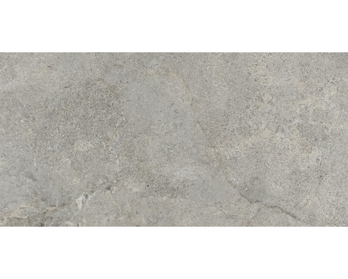 Grijze vloertegel met steenlook.