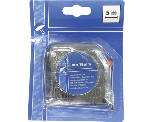 Rolmaat 5 m x 19 mm in verpakking