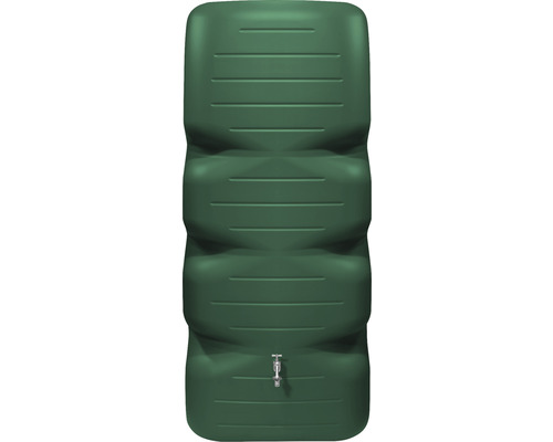 Smal regenwaterreservoir met kraan