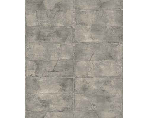 RASCH Vliesbehang 520156 Concrete steenoptiek grijs Behang met steeneffect