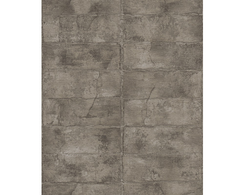 RASCH Vliesbehang 520163 Concrete steenoptiek bruin Behang met metselwerklook