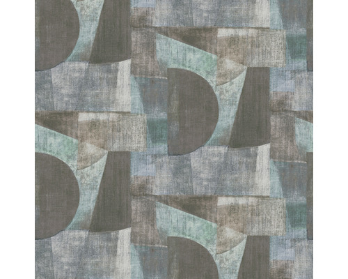 RASCH Fotobehang vlies 521733 Concrete grafisch blauw 300x300 cm Behang met abstract geometrisch patroon