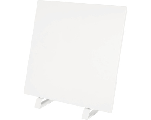 Wit magnetisch glazen memobord met houder