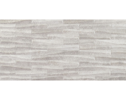 Wandtegel Castle grijs décor 30 x 60 cm gerectificeerd Wandtegel met steenlook