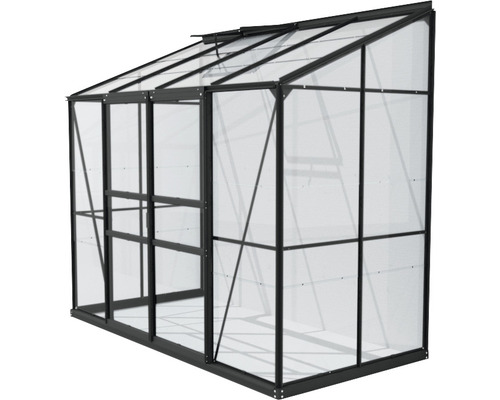 Kas met polycarbonaatplaten en aluminium frame