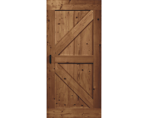 Houten deur met Z-vormige spanten