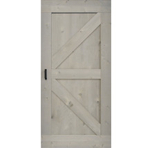 BARNDOOR set op maat vintage grijs brits + basic rail-thumb-1