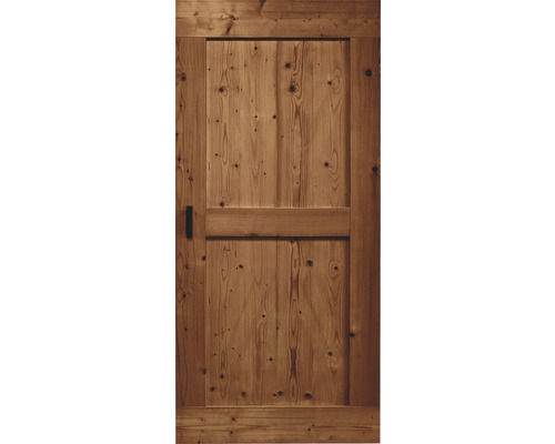 Houten deur met beslag