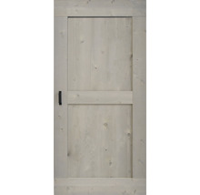 BARNDOOR set op maat vintage grijs mid-bar + basic rail-thumb-2