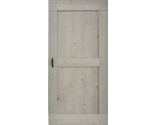 Houten deur met handgreep