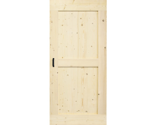 Houten deur met handgreep