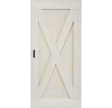 BARNDOOR set op maat vintage wit x-brace + basic rail-thumb-2