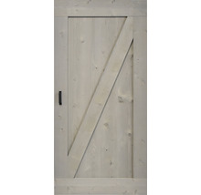 BARNDOOR set op maat vintage grijs z-brace + basic rail-thumb-2