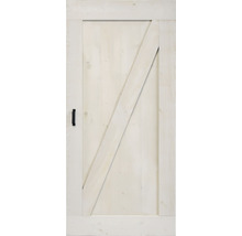 BARNDOOR set op maat vintage wit z-brace + spaak rail-thumb-2