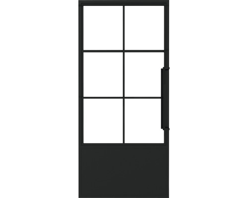 PERTURA Stalen binnendeur industrieel 2751 rechts 83x211,5cm helder glas