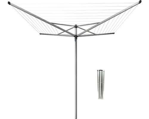 W rotary waslijn met grondhuls voor de tuin