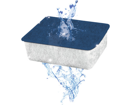 Waterfilter met waterspetters