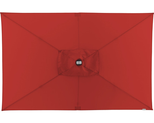 Rechthoekige parasol van bovenaf