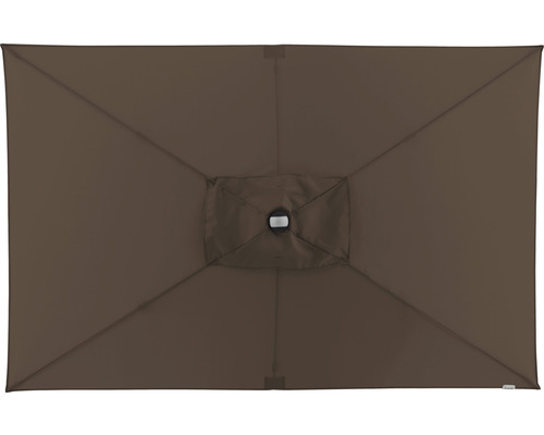 Rechthoekige parasol van bovenaf