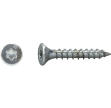 DRESSELHAUS JD+ Universele schroef verzonken kop 3,5x12 mm verzonken kop Torx voldraad blank verzinkt, 200 stuks