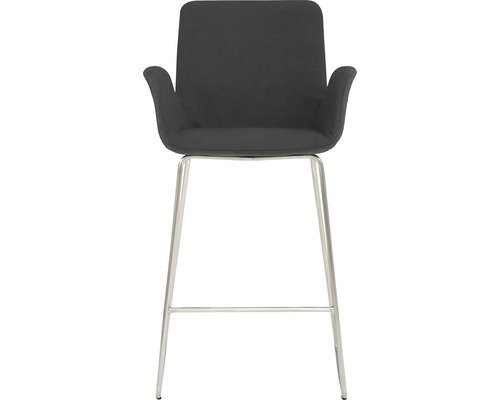 Barhocker met stoffen bekleding en metalen frame