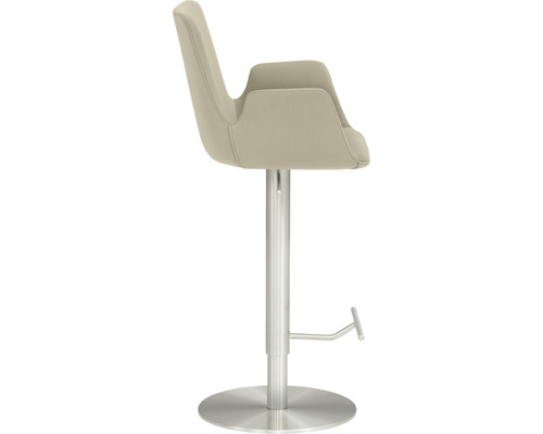 Barstoel met armleuningen, hoogteverstelling en voetensteun