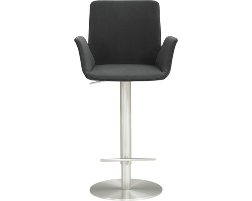 Barkruk met armleuningen en metalen voet