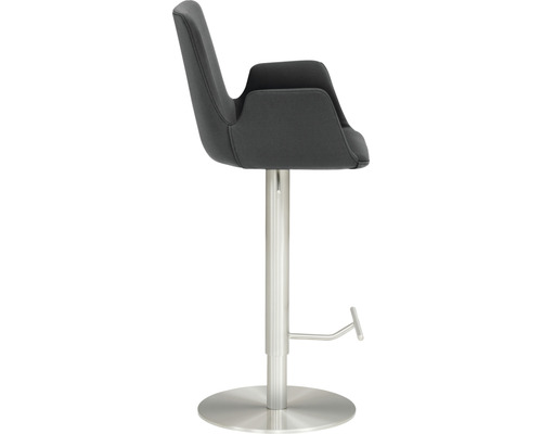 Barstoel met armleuningen en in hoogte verstelbare voet