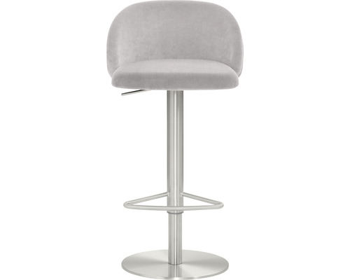 Barstoel met voetensteun en metalen voet