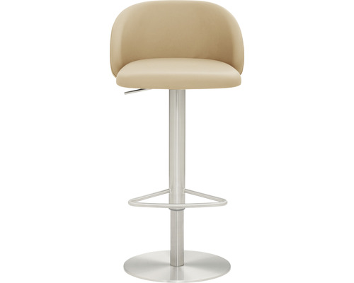 Barstoel met rugleuning en voetensteun