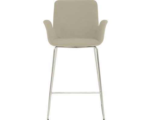 Kruk met armleuningen en metalen frame