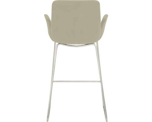 Barkruk met armleuningen en metalen frame